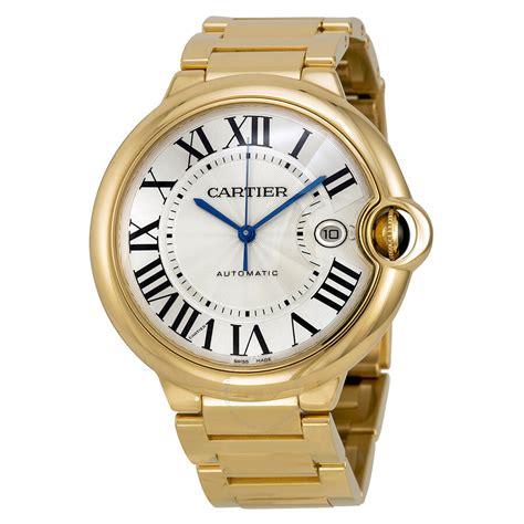 cartier watch men's gold|cartier gold watch price.